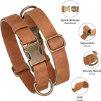 Didog Soft PU Leather Dog Collar, Stylish Quick Released Dog Collar - Image 2