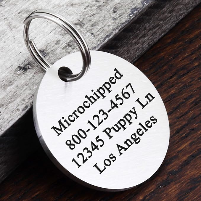 Ultra Joys Dog ID Tag, Custom Dog Tag Personalized Cat Tag, Pet ID Tag - Image 4
