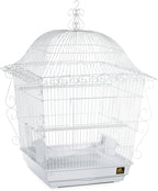 Prevue Pet Products Jumbo Scrollwork Bird Cage 220W White, 18-Inch by 18-Inch by PrevuePetProducts