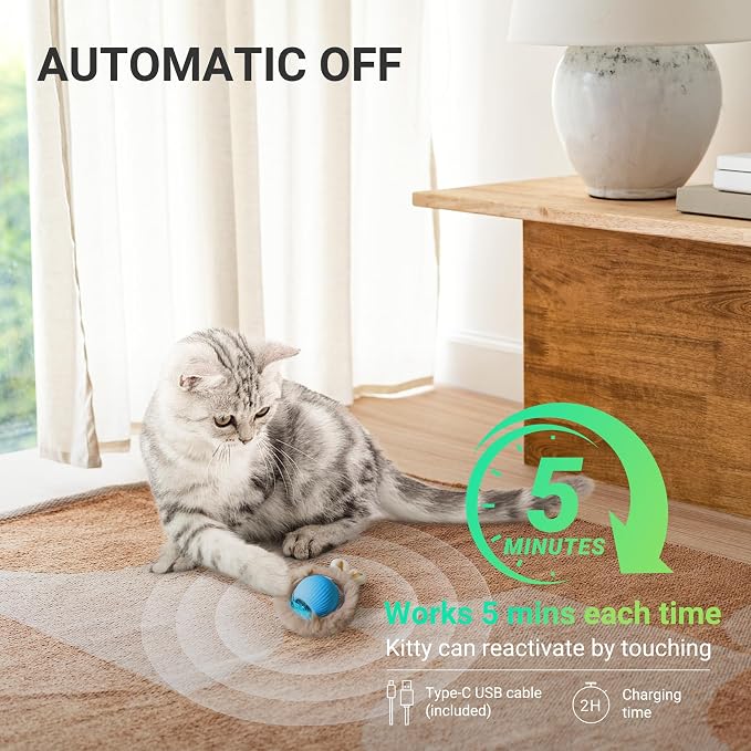 Interactive Cat Toys for Indoor Cats 2025 New Speedy Ball - Image 5