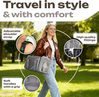 Pet Carrier for Cats, Guinea Pigs – Airline Approved Soft-Sided Travel Bag - Image 5