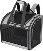 Pecute Cat Backpack with Widened Interior Space, Upgraded Dog Backpack Carrier by pecute