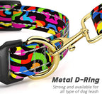 Reflective Dog Collar for Small Dogs, Cute Boho Adjustable Heavy-Duty Nylon - Image 5