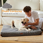 FUKUMARU Dog Bed, Thickened Corduroy Orthopedic Dog Beds - Image 2