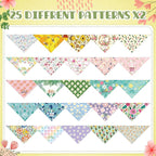 Kacctyen 50 Pcs Spring Dog Bandanas Bulk Large Bandanas - Image 6