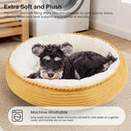 Love's cabin Round Donut Cat and Dog Cushion Bed, 25in Pet Bed - Image 7
