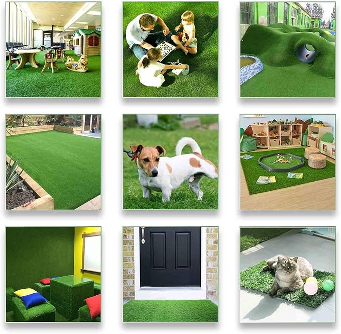 ALTRUISTIC Artificial Grass 1FTX75FT, Realistic Fake Grass Deluxe Turf - Image 8