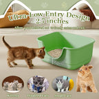 2 Pack Low Entry Small Litter Box - Image 2
