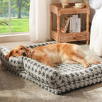 Orthopedic Dog Beds for Medium Dogs Washable, Detachable Side Bolster and Pillow - Image 9