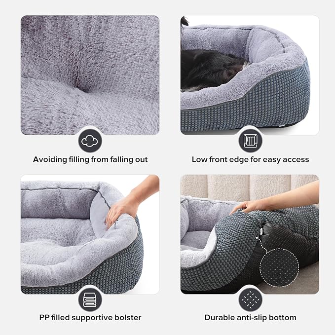 INVENHO Small Dog Bed Orthopedic Warming Soft Calming Sleeping Durable - Image 7