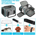 Premium Pet Carrier – Dog & Cat Travel Bag, Airline Approved, Soft-Sided Design - Image 7