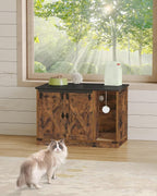 Cat Litter Box Enclosure, Hidden Litter Box Cabinet Furniture - Image 3