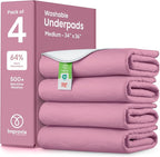 IMPROVIA® Washable Underpads, Heavy Absorbency Reusable Incontinence Pads by IMPROVIA