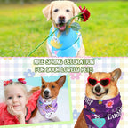 150 Pcs Easter Dog Bandanas Bulk Pet Bibs Colorful Triangle Scarf Pet Bandanas - Image 5