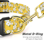 Reflective Dog Collar for Small Dogs, Cute Flower Theme Adjustable Heavy-Duty - Image 5