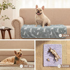 Luciphia 1 Pack 3 Dog Printed Fleece Pet Blankets Washable，Soft Warm Throw - Image 6
