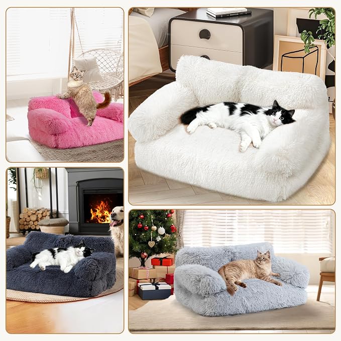 Large Cat Beds for Indoor Cats, Dog Couch Bed, Cute Cat Couch Sofas for Less - Image 6
