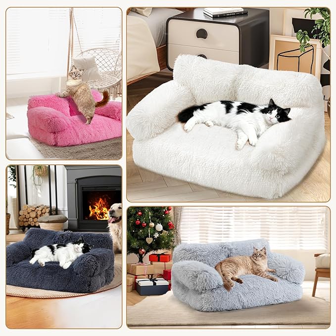 Large Cat Beds for Indoor Cats, Dog Couch Bed, Cute Cat Couch Sofas for Less - Image 7