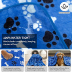 Dog Blanket Paw Bone Pattern 1 Pack 3 Colorful 40"*30" Super Soft Warm Flannel - Image 6