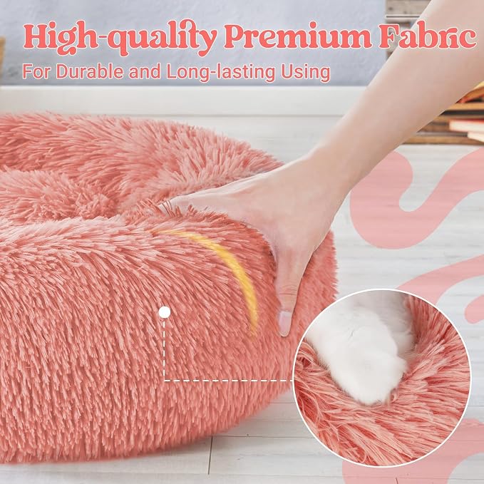 rabbitgoo Calming Dog Bed for Small Medium, 27 inches Pet Bed Machine Washable - Image 6