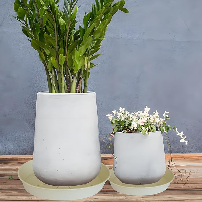 2 Pack of 18 19 inch Plant Saucer Drip Tray, Heavy Duty Deep Plant Saucers - Image 5