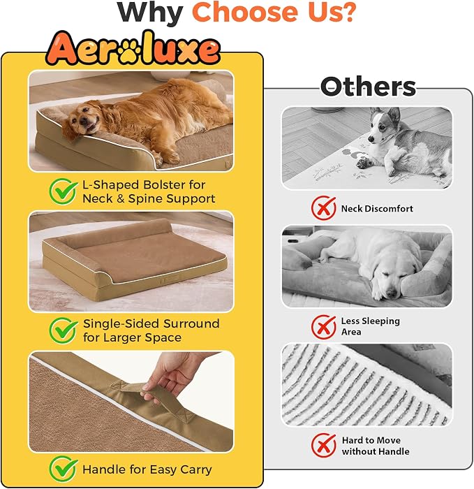 Dog Bed Large Sized Dogs, XL Orthopedic Dog Bed - Image 3
