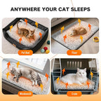 Self Warming Cat Bed, Heated Cat Bed, 2.0 Upgraded Thermal Foil Heating Pad - Image 5
