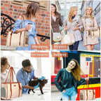 Fashion Dog Purse Pet Carrier Leather Bag - Image 5