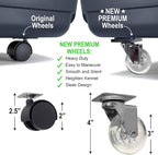 SportPet Airline Compliant Travel Dog Kennel Heavy Duty REPLACEMENT WHEELS - Image 4