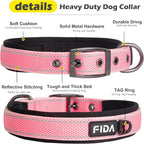 Fida Heavy Duty Dog Collar, Ultra Comfortable Soft Neoprene Padded, Adjustable - Image 3