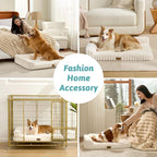 Cute Dog Bed, Faux Rabbit Fur Orthopedic Foam Dog Bed - Image 2