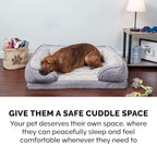 Furhaven Memory Foam Dog Bed for Medium/Small Dogs w/ Removable Bolsters & - Image 9