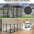 Sino Luban 2PCS Outdoor Dog Kennel Outside Run - Image 4