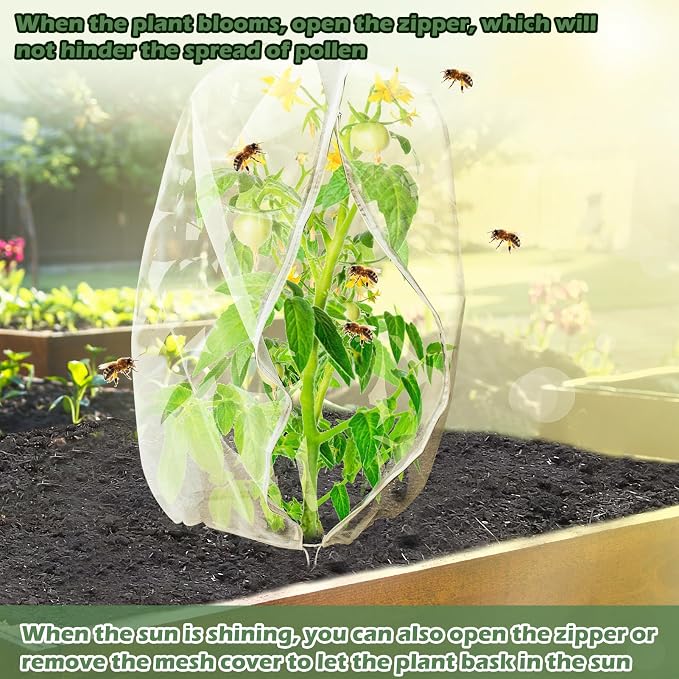 6Pcs Plant Covers from Insects, 3Size Bird Netting Barrier - Image 6
