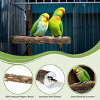 8pcs Natural Bird Perches for Cage, 5.9“ Small Wood Bird Perch for - Image 3