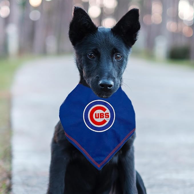 Pets First MLB Chicago Cubs TIE Bandana, Large/X-Large. Dog Bandana Scarf Bib - Image 3