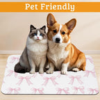 Pet Feeding Mat, Non-Slip Water Bowl Placemat, Pet Supplies 12" x 20" - Image 2