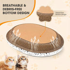 3Pack Extra Large Versatile Cardboard cat Scratcher & Lounger bed, High-Density - Image 3