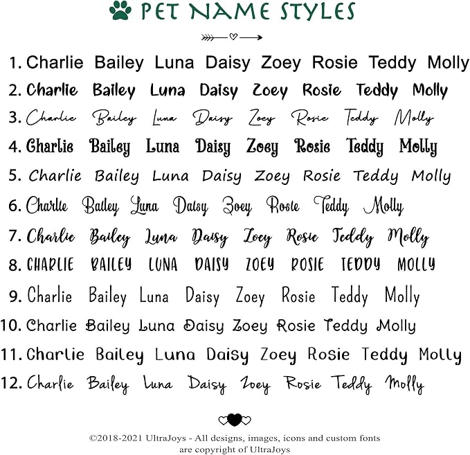Ultra Joys Dog ID Tag, Custom Pet Tag, Personalized Dog Tags, Pet ID Tag - Image 5