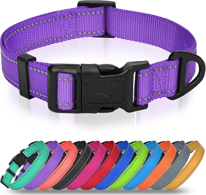 Joytale Reflective Dog Collar, Adjustable Nylon Pet Collar by Joytale