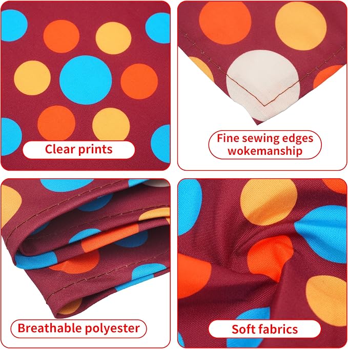 30 Pcs Polka Dot Dog Bandanas for Small Dogs Stitch Dog Bandana Bulk Reversible - Image 3