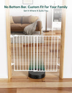 Babelio Baby Gate for Stairs, Kitchen & Doorways, No Bottom Bar| Easy Install| - Image 2