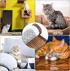 Tuanse 4 PCS Cat Scratcher Mat, 15.7 x 7.8 Inches Sisal Cat Scratching Pad - Image 7