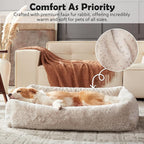 JOEJOY Dog Bed Medium Size Dog, Washable Orthopedic Premium Soft Corduroy - Image 6