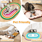Large Pet Feeding Mat – 28''x17'' Absorbent Dog Mat - Image 6