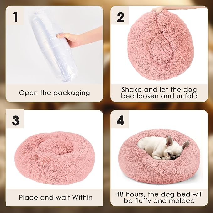 Extra Large Dog Beds, 36 Inch Human Dog Anxiety Relief Comfort Bed, - Image 6