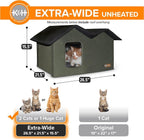 K&H Pet Products Extra-Wide Outdoor Cat House - Image 5