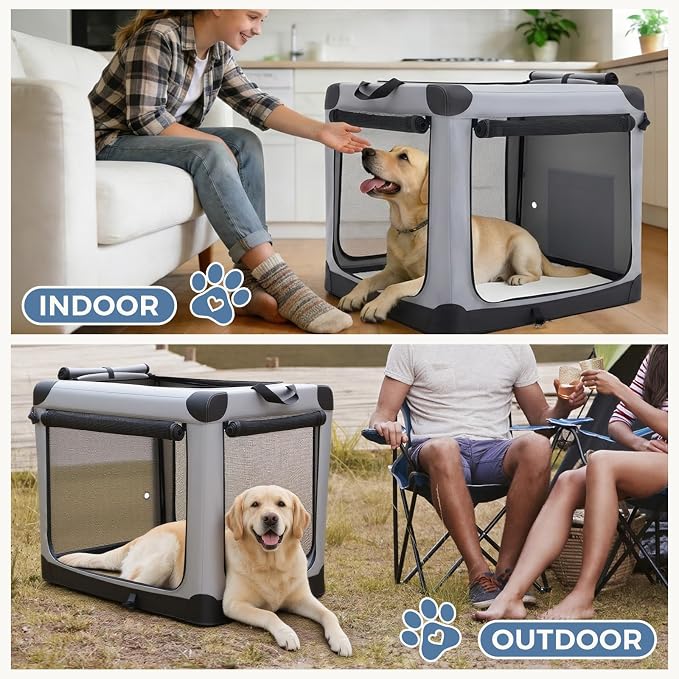 DUMOS Dog Crate 36 Inch Travel Cat Pet Carrier - Image 4