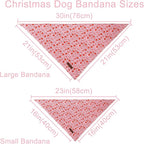 Valentine Dog Bandana, Cotton Pet Kerchief - Image 4