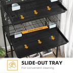 PawHut Double Stackable Bird Cage - Image 3